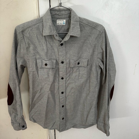 Crewcuts Other - NWOT Boy’s Grey flannel J crew button shirt- size 14